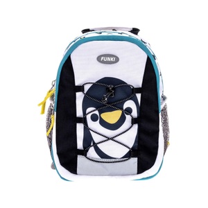 Funki, Funki Kinder-Rucksack, weiss, PenginMin., 28cm x 25cm x 11cm, S6022.004, Funki Kinderrucksack »Raumwunder«