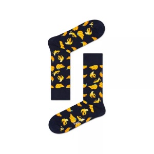 Happy Socks, Happy Socks Socken, mit Bananenmotiven, Happy Socks - Wadenlange Socken, für Herren, Multicolor, Größe 41/46