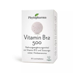 Phytopharma SA, Phytopharma Vitamin B12 Lutschtabletten 500 mcg 30 Stück, Phytopharma Vitamine B12