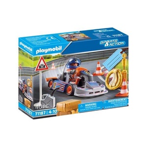 PLAYMOBIL, 71187 Racing-Kart Multicolor, Playmobil® Konstruktions-Spielset »Racing-Kart (71187), Sports & Action«, (40 St.), Made in Europe