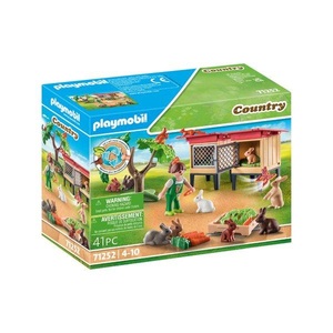 PLAYMOBIL, PLAYMOBIL® Kaninchenstall, Playmobil® Spielbausteine »Country Kaninchenstall 71252«, (41 St.)
