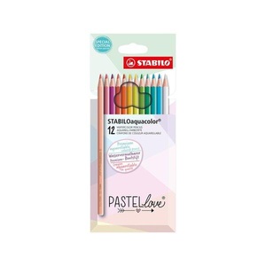 Stabilo, Farbstifte Set Farbstifte Set, STABILO Farbstifte Aquacolor 2.8mm 1612/7 Pastellove 12 Stück