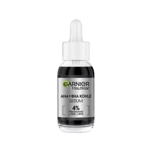 Garnier, Hautklar Anti-unreinheiten Serum Mit Kohle Und 4% Niacinamid + Aha + Bha (salizylsäure) Damen 30ml, Garnier Serum gegen Hautunreinheiten