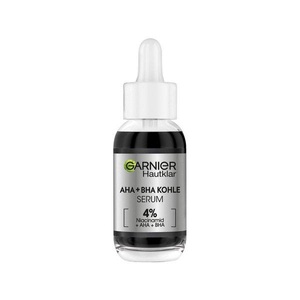 Garnier, Hautklar Anti-unreinheiten Serum Mit Kohle Und 4% Niacinamid + Aha + Bha (salizylsäure) Damen 30ml, Garnier Serum gegen Hautunreinheiten