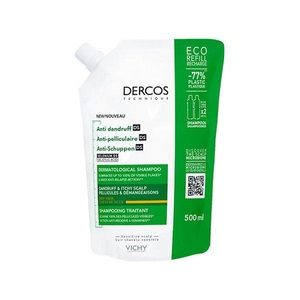 Vichy, Dercos Anti-schuppen Shampoo Nachfüllpack Unisex 500 ml, VICHY Dercos Anti-Schuppen DS Shampoo trockenes Haar Refill (500ml)