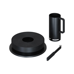 Ofyr, Ofyr - Tischgrill O-TABLO - Metall - schwarz - 46.5/46.5 cm, OFYR - Tischgrill, 46cm, Black