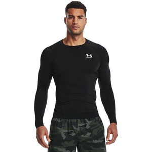 UNDER ARMOUR, Under Armour Heatgear Comp Longsleeve Herren - Schwarz, Weiß, Under Armour Heatgear Comp Longsleeve Herren - Schwarz, Weiß