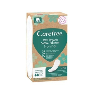 Carefree, Slipeinlagen Organic Cotton Normal Damen 30 pezzi, 