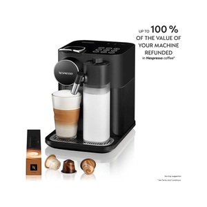 De Longhi, DE-LONGHI Nespresso Gran Lattissima 2.0 - Nespresso® Kaffeemaschine (Schwarz), Nespresso Gran Lattissima Kaffeemaschine von De'Longhi Schwarz