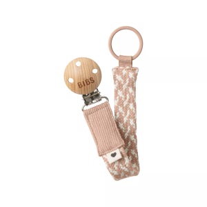 BIBS, BIBS Schnullerkette Blush/Ivory, BIBS Schnuller Clip Braided Blush/Ivory (1 Stk)