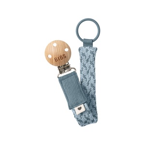 BIBS, BIBS Schnullerkette Petrol/Baby Blue, BIBS Schnuller Clip Braided Petrol/Baby Blue (1 Stk)