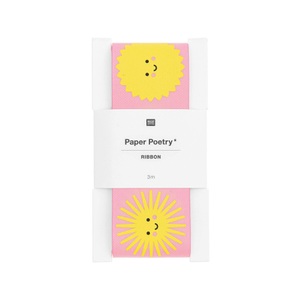 RICO Design, Transparent Papier Transparent Papier, RICO-Design - Geschenkband, 300X3.8X0.1CM, Gelb