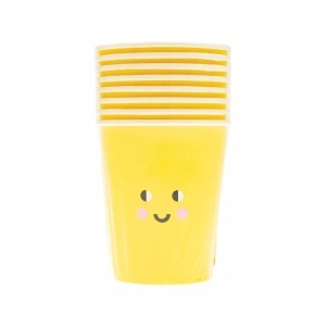 RICO Design, Pappbecher Pappbecher, Pappbecher SONNE 8 Stück in gelb