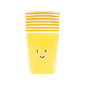 RICO Design, Pappbecher Pappbecher, Pappbecher SONNE 8 Stück in gelb