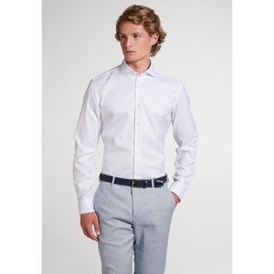 Eterna, ETERNA Langarm Hemd »SLIM FIT«, SLIM FIT Cover Shirt in weiß unifarben