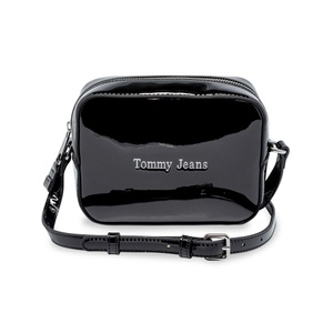 TOMMY JEANS, Reporter Bag Damen Black ONE SIZE, Tommy Jeans Mini Bag »TJW MUST CAMERA BAG PATENT PU«, Handtasche Damen Tasche Damen Schultertasche