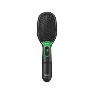 Braun, BRAUN SATIN HAIR 7 BRUSH BR710 - Haarbürste (Schwarz/Grün), BRAUN - Satin Hair 7 Iontec Handbrush Black