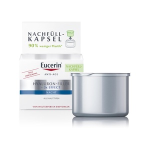 Eucerin, Eucerin HYALURON-FILLER Nachtcreme Refill (50 ml), Eucerin Hyaluron-Filler Nachtcreme refill 50 ml