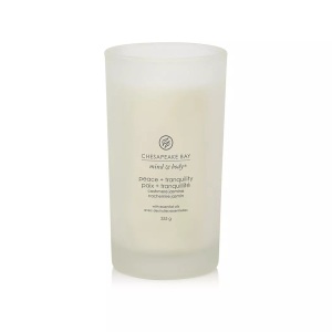 Chesapeake Bay, Chesapeake Bay Duftkerze »Bay Peace & Tranquility«, Chesapeake Bay - Duftkerze im Glas, 355 g, Weiss