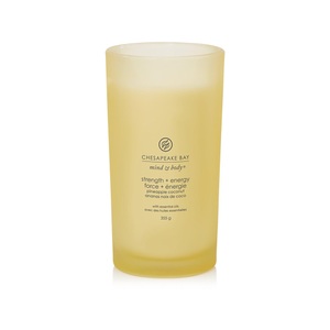 Chesapeake Bay, Chesapeake Bay Duftkerze »Strength & Energy«, Chesapeake Bay - Duftkerze im Glas, 355 g, Gelb