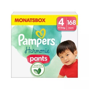 Pampers, Pampers Harmonie Pants Gr. 4, 9-15 kg, Monatsbox (1x168 Windeln), Pampers - Harmonie Pants Grösse 4, Monatsbox, 168STK