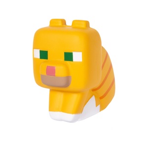 JUST TOYS, Activity Spielzeug, JUST TOYS Minecraft Mega SquishMe (S2) - Tabby Cat Sammelfigur (Gelb)