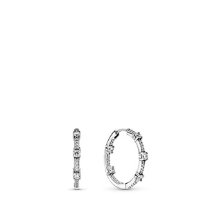 Pandora, Creolen Damen Silber ONE SIZE, Pandora Timeless Ohrschmuck Damen