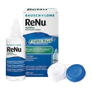 Bausch & Lomb, Pflegemittel ReNu MultiPlus Flight Pack 100 ml, ReNu MultiPlus - 100ml + Behälter