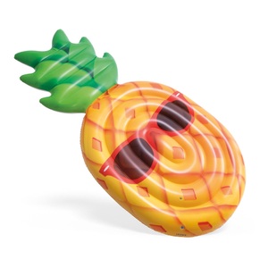 Intex, Intex Cool Pineapple Luftmatratze, Intex - Luftmatratze, Cool Pineapple Mat, 216X107X23CM, Gelb