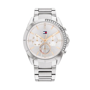 Tommy Hilfiger, Chronograph Uhr Damen Silber 38mm, Tommy Hilfiger KENNEDY Uhren Damen