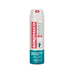 Borotalco, Men Deo Invisible Spray 0% Aluminiumsalze 150ml Herren 150 ml, Borotalco Men Deo Spray Invisible 150 ml
