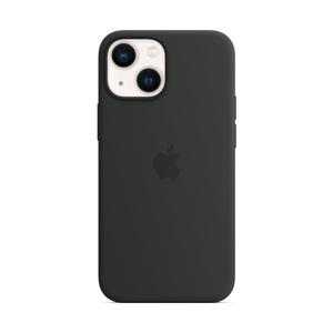 Apple, APPLE Silikon Case mit MagSafe - Schutzhülle (Passend für Modell: Apple iPhone 13 mini), Apple iPhone 13 mini Silikon Case with MagSafe black Handyhülle iPhone 13 mini ? Handyhülle/Handy Tasche ? Schwarz
