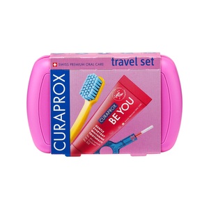 Curaprox, Curaprox Travel Set rosa 1 Stück, CURAPROX Travel Set rosa (1 Stk)