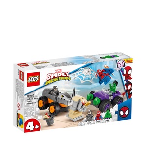 LEGO, 10782 Marvel Spidey und seine Super-Freunde: Hulks und Rhinos Monster Truck-Duell, Konstruktionsspielzeug, LEGO Marvel 10782 Hulks und Rhinos Monster Truck-Duell Spielzeug