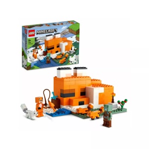 LEGO, 21178 Minecraft Die Fuchs-Lodge, Konstruktionsspielzeug, LEGO® Spielbausteine »Die Fuchs-Lodge 211«, (193 St.)