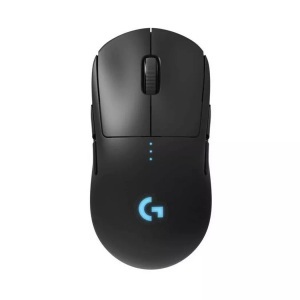 Logitech, Logitech G PRO - Kabellose Gaming-Maus (Schwarz), LOGITECH PRO - Kabellose Gaming-Maus, USB-Signalrate: 1.000 Hz (1 ms), Optisch mit Leuchtdioden, 16000 dpi, Schwarz