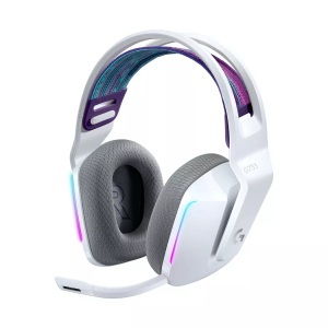 Logitech Gaming, Logitech Gaming G733 LIGHTSPEED Gaming Headset 2.4 GHz Funk schnurlos, Stereo On Ear Weiß, G733 LIGHTSPEED, Gaming-Headset