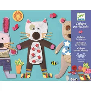 DJECO, DJECO Design by 3-6 Jahre: For little ones, DJECO Collage-Set für Kinder mehrfarbig