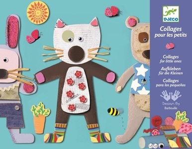 DJECO, DJECO Design by 3-6 Jahre: For little ones, DJECO Collage-Set für Kinder mehrfarbig