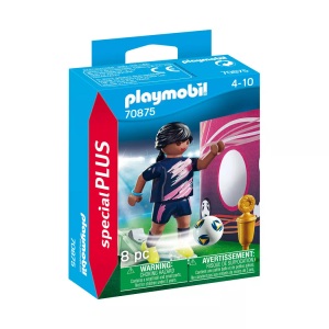 PLAYMOBIL, Playmobil® 70875 Fussballerin mit Tor, Playmobil - 70875 Fussballerin mit Torwand, Multicolor