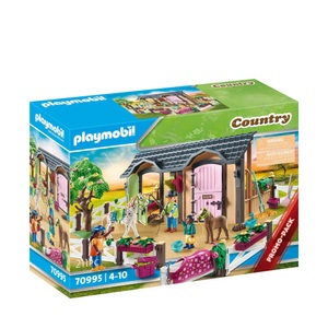 PLAYMOBIL, Playmobil 70995 Reitunterricht mit Pferdeboxen, playmobil® Country - Reitunterricht mit Pferdeboxen 70995