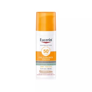 Eucerin, Sun Oil Control Gel-creme Getönt Medium Lsf 50+ Damen 50 ml, Eucerin Sun Face Oil Control Gel Creme Medium LSF50+ 50 ml