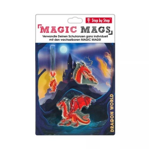 STEP BY STEP, Tornister Anhänger Set Tornister Anhänger Set, STEP BY STEP Zubehör-Set MAGIC MAGS 126375 Dragon Drako