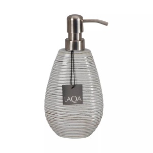 LAQA, Seifenspender Riller, LAQA - Seifenspender, 9.5X5.7X15.5CM, Beige