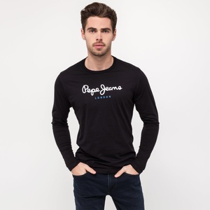T-shirt, La Herren Schwarz L