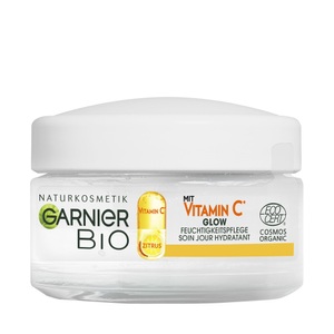 Garnier, Bio Vitamin C Glow Feuchtigkeitspflege Damen 50 ml, Garnier Bio Feuchtigkeitsspendende Gesichtspflege