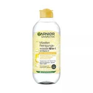 Garnier, Mizellen Reinigungswasser All-in-1 Mit Vitamin C Damen 400ml, Garnier Skin Active Mizellen Reinigungswasser