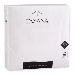 N.A!, Papierservietten, 50 Stück Papierservietten, 50 Stück, - Papierservietten, 50 Stück, 33cm, Weiss