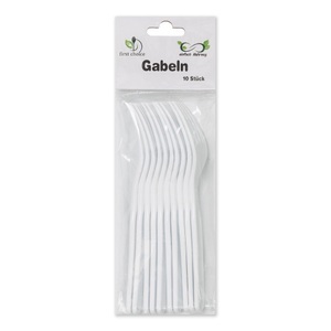 N.A!, Gabel, 10Stk Gabel, 10Stk, - Gabel, 10Stk, 14cm, Weiss