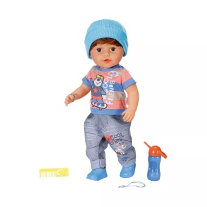 Baby Born, Baby Born Stehpuppe »Brother, 43 cm«, mit lebensechten Funktionen, Baby Born Babypuppe »Bruder 43 cm«